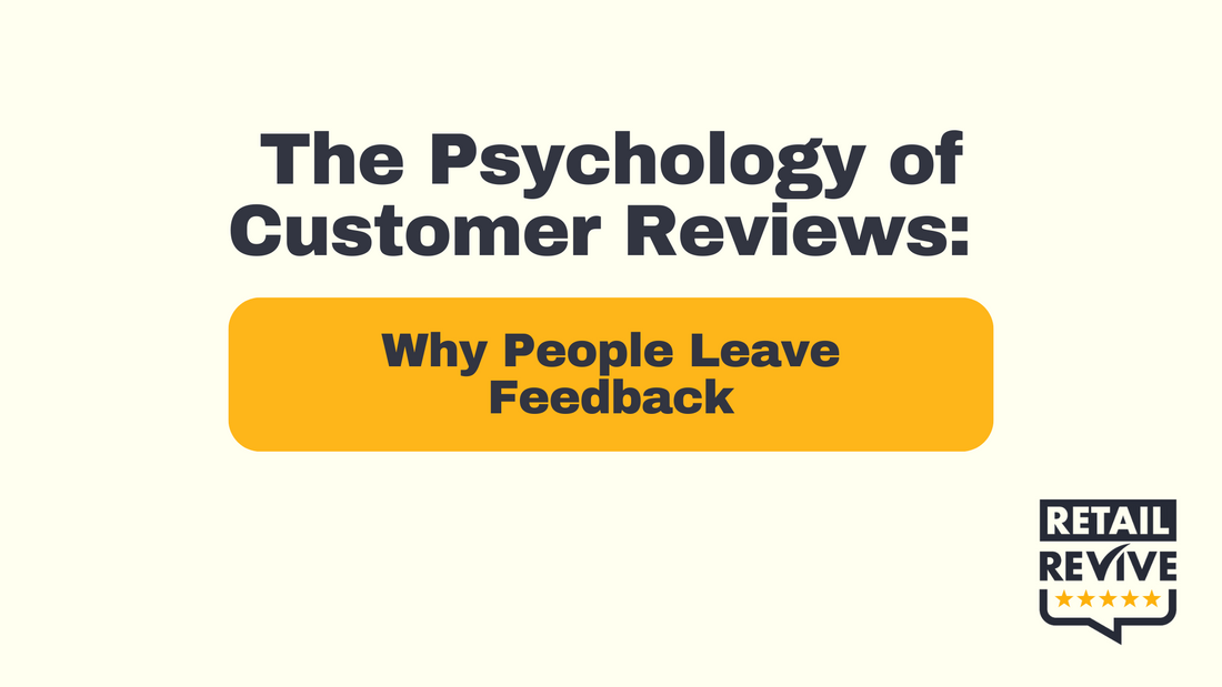 Illustration about why customers leave online reviews