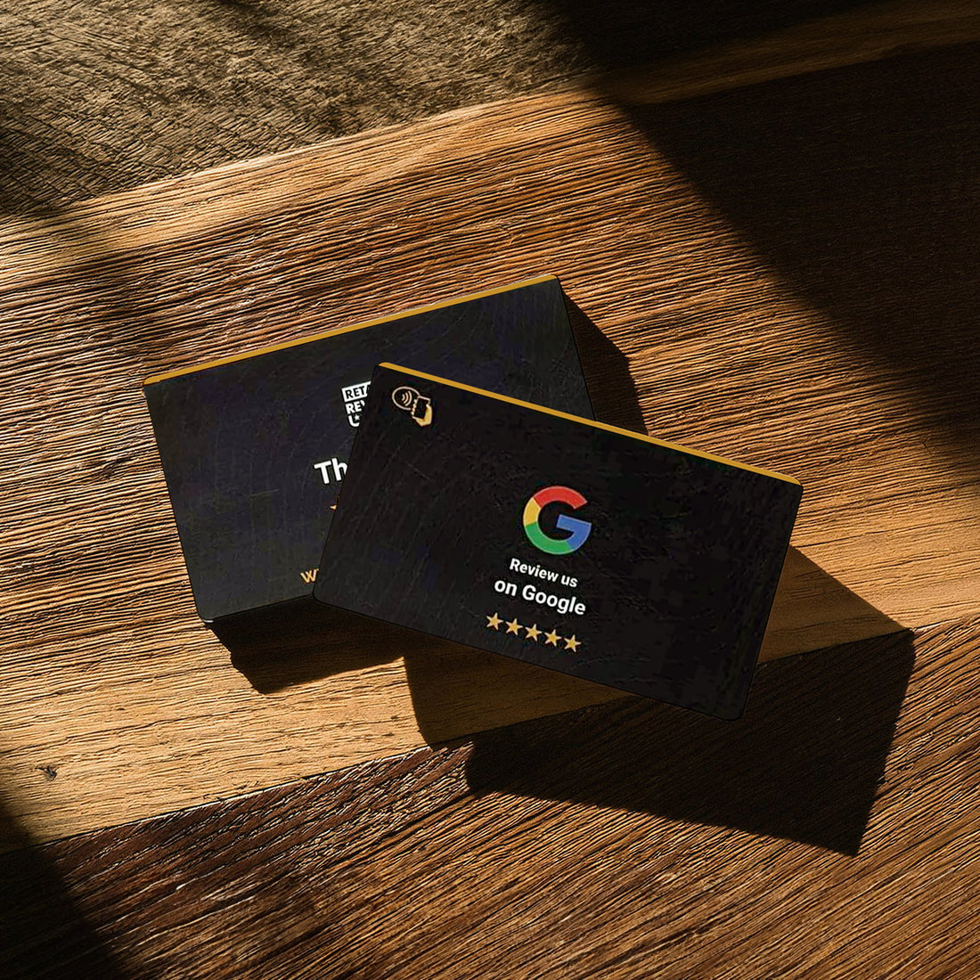NFC review card for service businesses — tap to leave a Google review