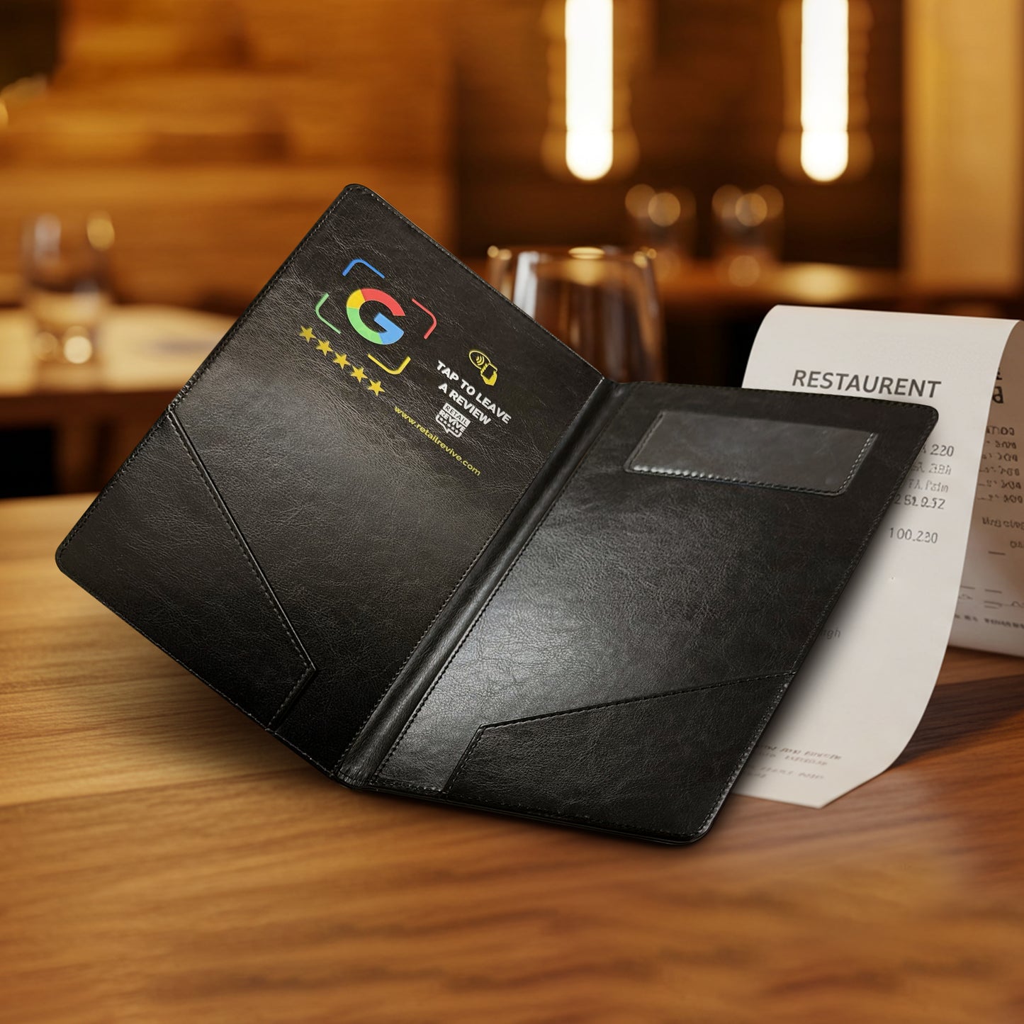 NFC Check Holder for restaurants, coffee shops...